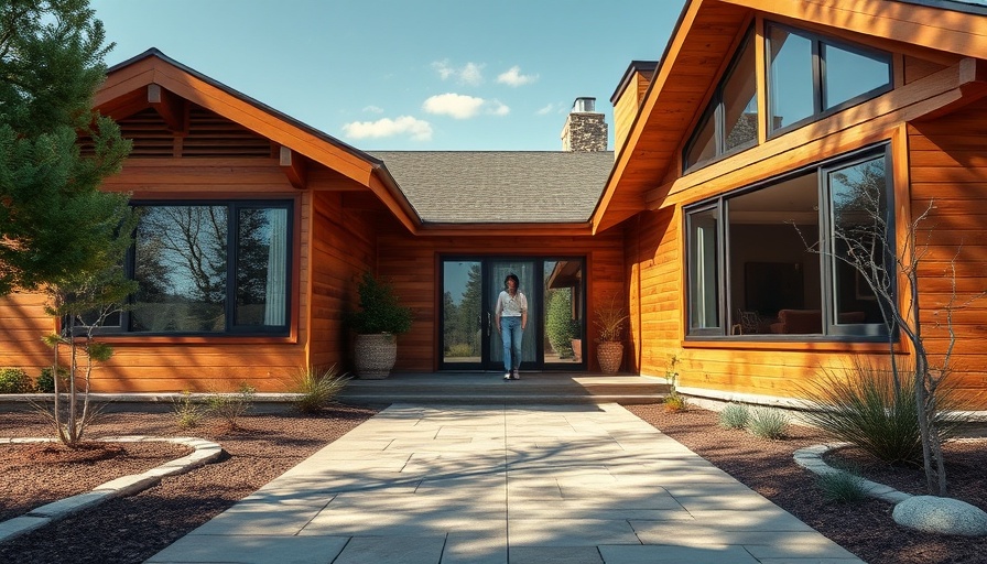 Modern bungalow showcasing workspace transformation with natural elements.