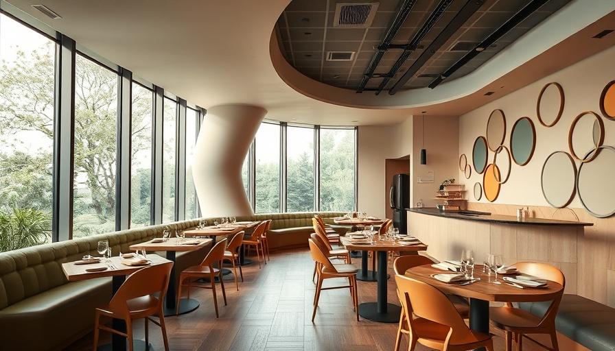 Ánimo! restaurant NYC modern interior with artistic decor.