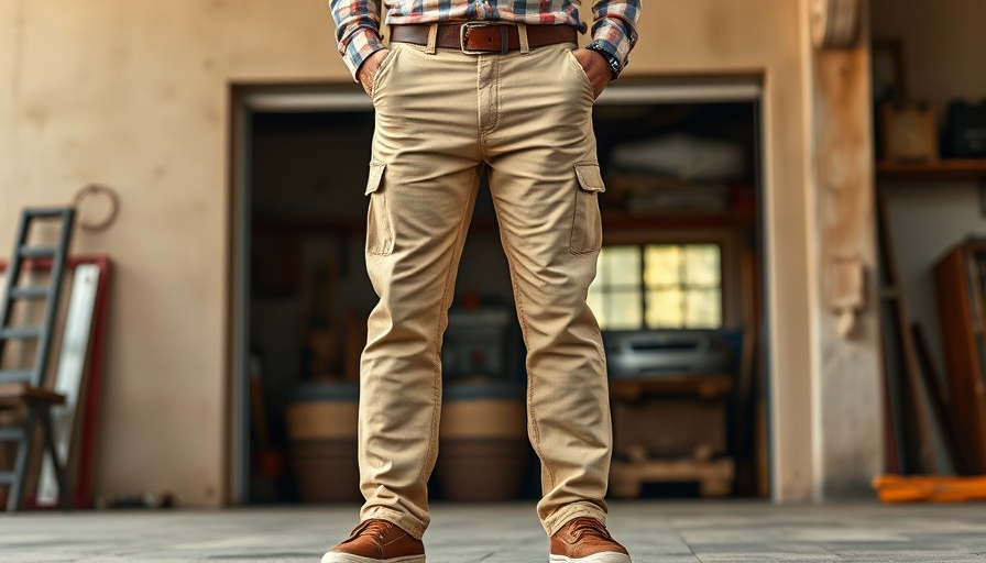 Best flannel-lined pants for men in beige on display and in use.