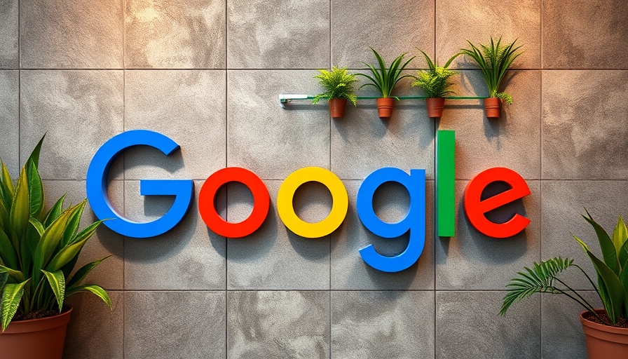 Google Career Dreamer AI creative office display with logo and plants.