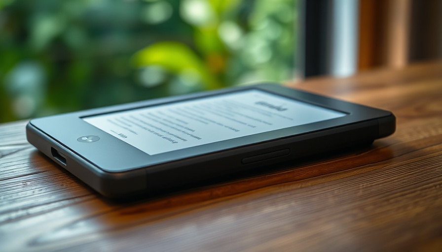 Close-up of a Kindle e-reader displaying text, Download Kindle Books