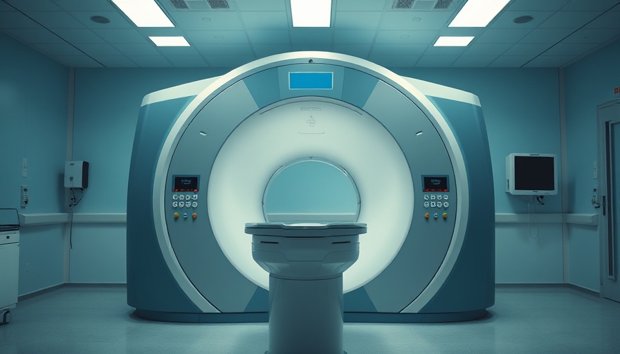 Advanced MRI machine in hospital for AI-powered cancer screening.