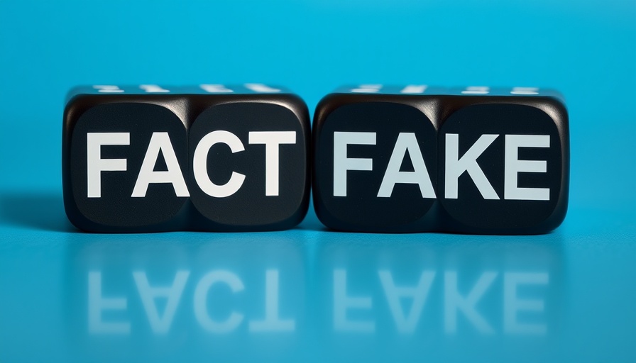 Navigating Health Misinformation concept with 'FACT' 'FAKE' cubes.