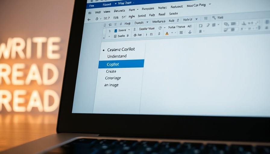 Microsoft Copilot in Word interface on laptop screen, close-up view.