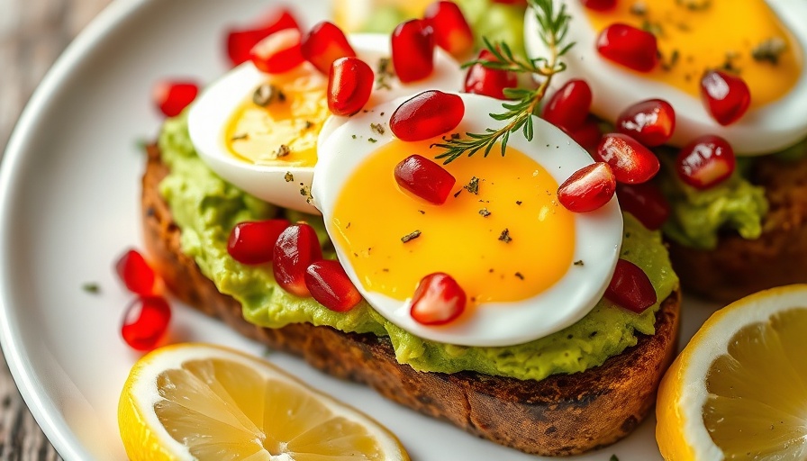 Easy and Flavorful Meals avocado toast with eggs and herbs.