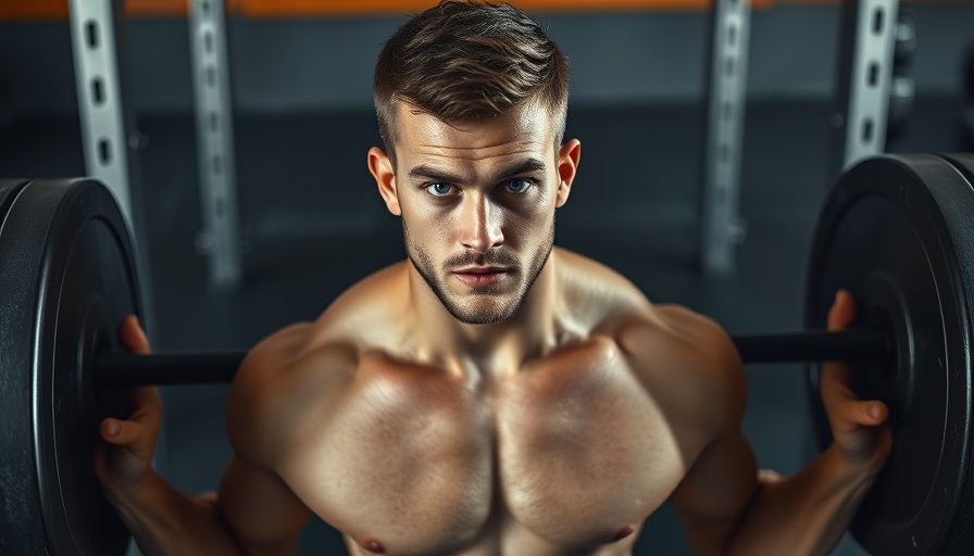 Athletic male enhancing fitness performance with a deadlift in a gym.