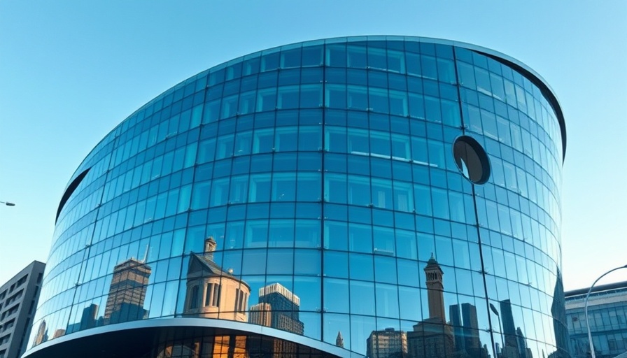 Beautifully crafted house with curved design and glass facade.