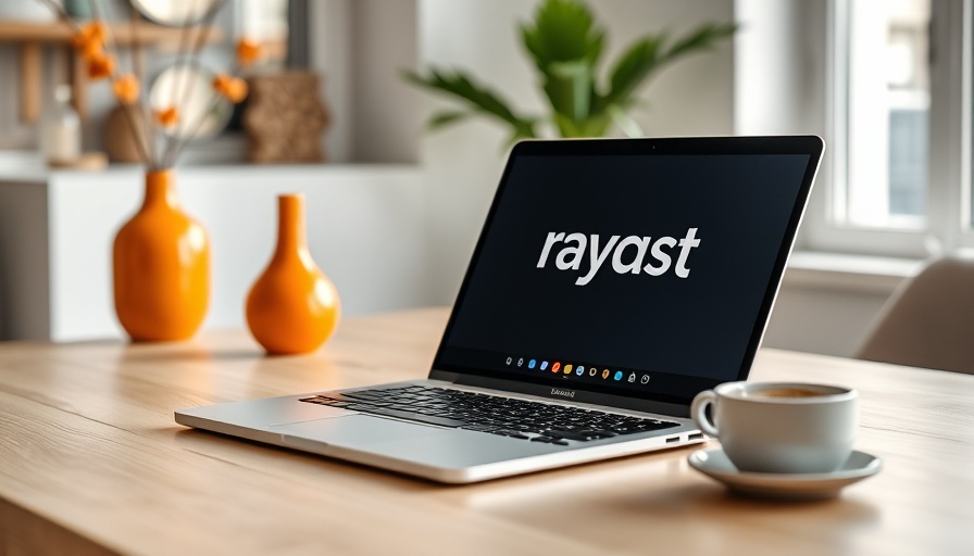Cozy workspace with a laptop displaying Raycast productivity app on Mac.