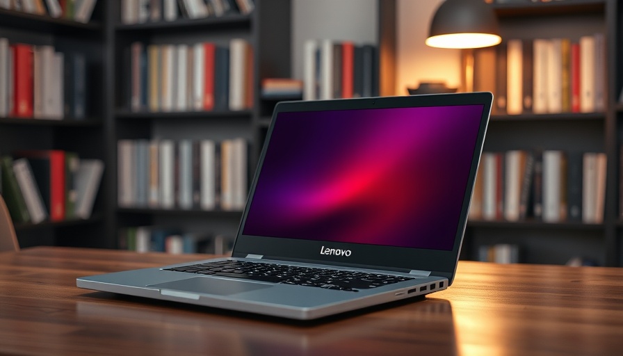 Innovative Lenovo laptop prototype on a desk for productivity.