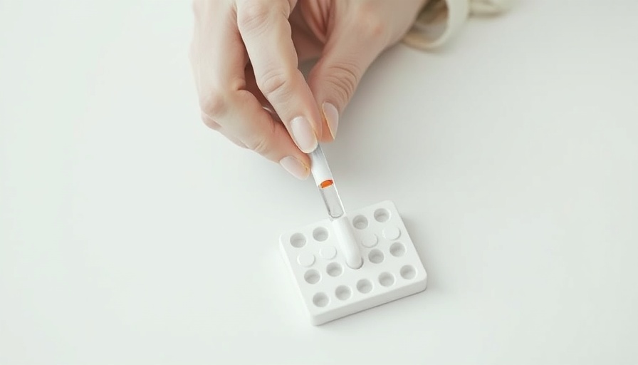 High-Quality Drug Testing Kit in use on white table.