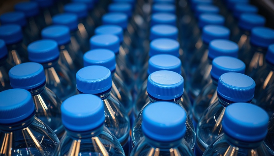 Plastic water bottles illustrating drinking habits and microplastics reduction.
