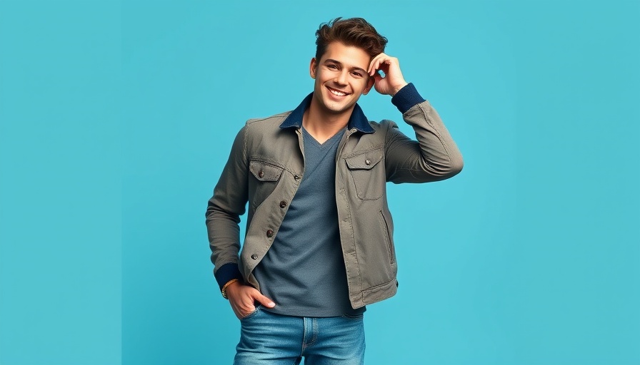 Stylish young man modeling trendy attire for Best Men's Clothing Brands in 2025.