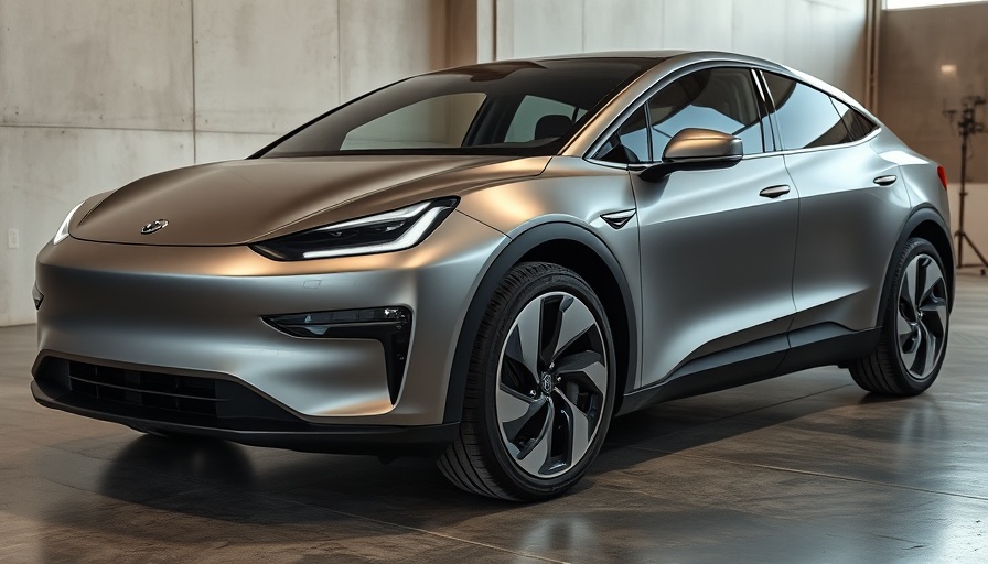 Sleek electric car highlighting future of utility transportation.