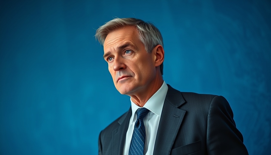 Serious man in a suit pondering Portugal government collapse.