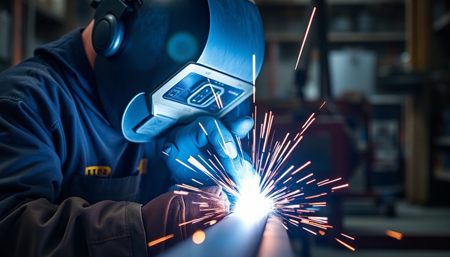 Welder at work symbolizing Trump's steel tariffs effects.