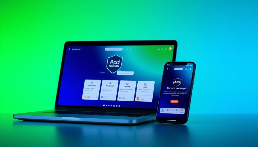 AdGuard app interface on devices during lifetime subscription sale.