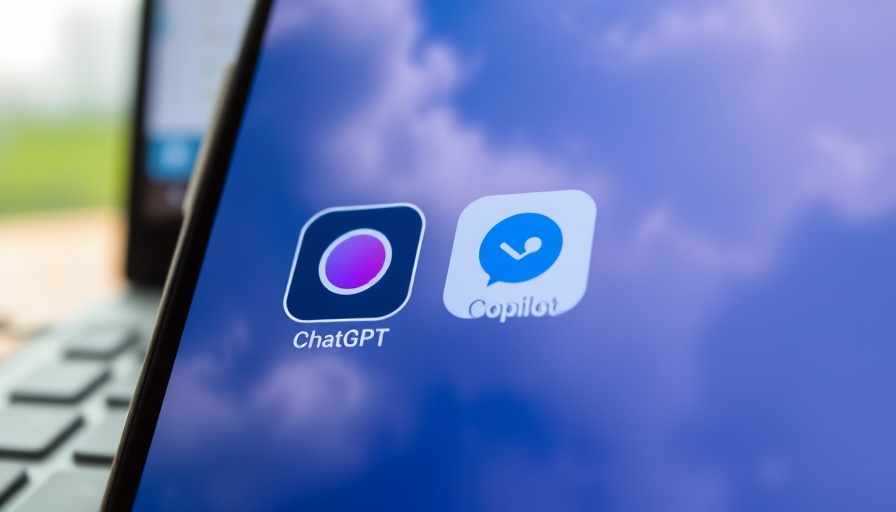 Smartphone displaying ChatGPT and Copilot apps for digital nomads.