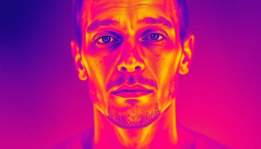 Vivid thermal image illustrating thermal imaging for tracking vital signs.