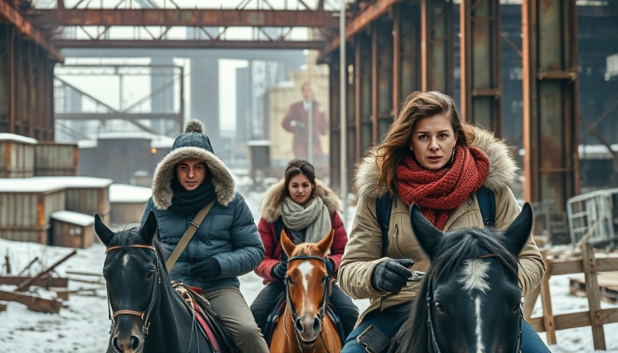Riders explore an abandoned industrial site, new series and films on Max April 2025.