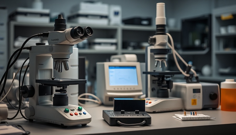 Lab setup for non-invasive glucose estimation with equipment.