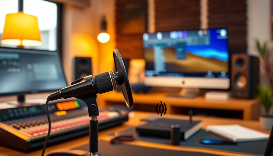 Modern podcast studio setup highlighting podcasting in franchising