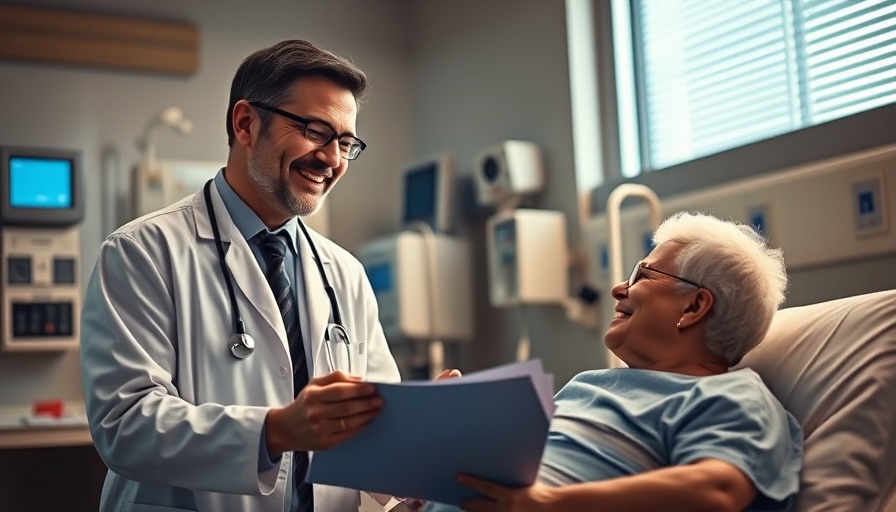 Doctor and patient in hospital discussing Immunotherapy and Targeted Therapies.