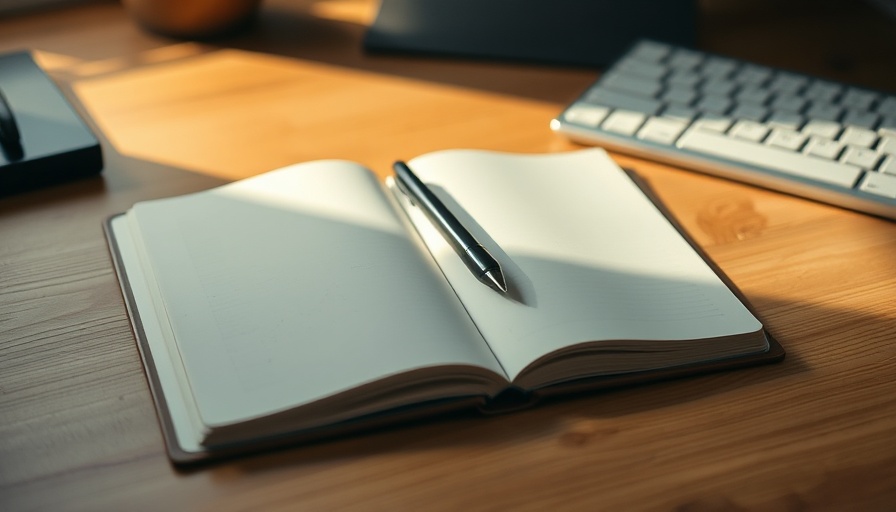 Open journal with pen highlighting paper journaling benefits for digital nomads.