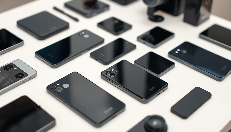 Google Pixel 9 and other devices on a white surface.