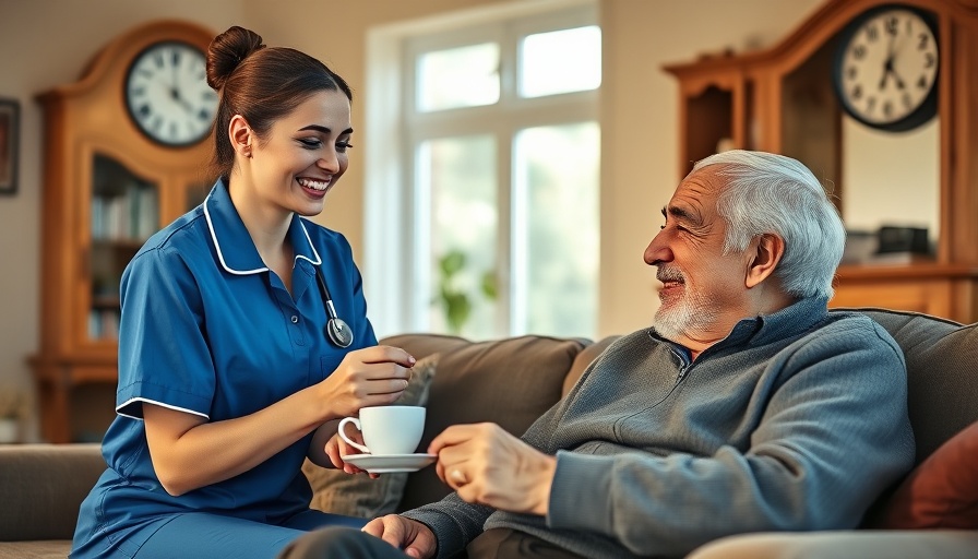2nd Family Home Care Franchise caregiver assisting elderly man.