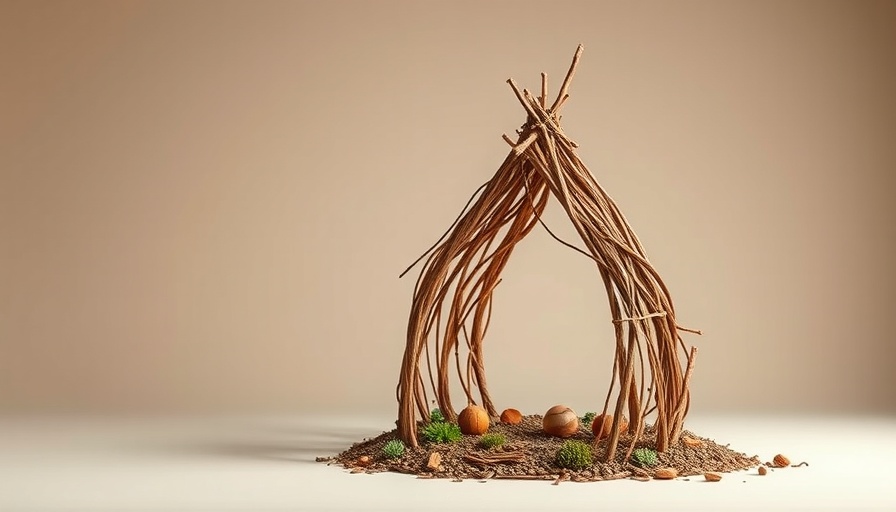 Eco-friendly structure made of natural materials demonstrating sustainable architecture.