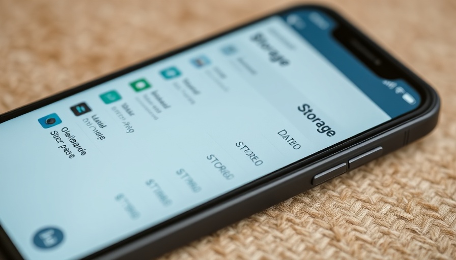 Smartphone display showing data storage usage details for data backup methods.