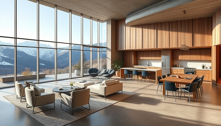Modern fire-resistant home design in Malibu with open living space.