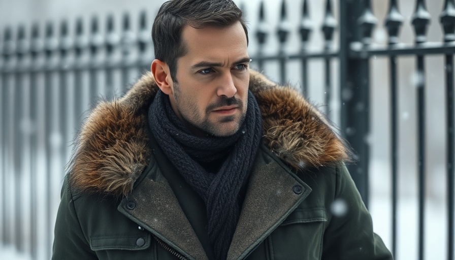 A man in a fur-lined jacket stands pensively in a snowy setting for The Last of Us Season 2 Episodes.