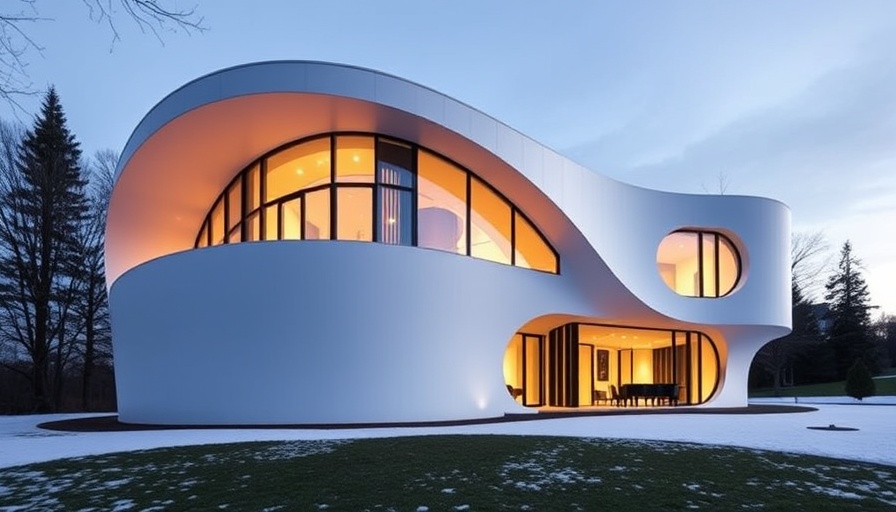 Architecture Building Culture wraps white curved facade around Piano House in Canada