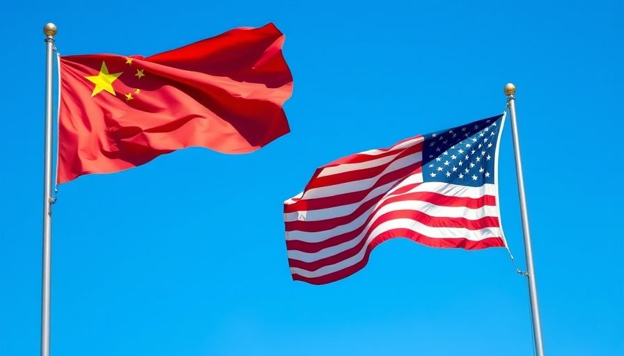 China and US flags representing China's investment in US private equity.