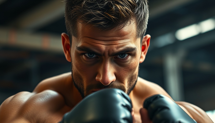 Intense fighter preparing in an industrial setting, Sinners Credits Scenes Explained.