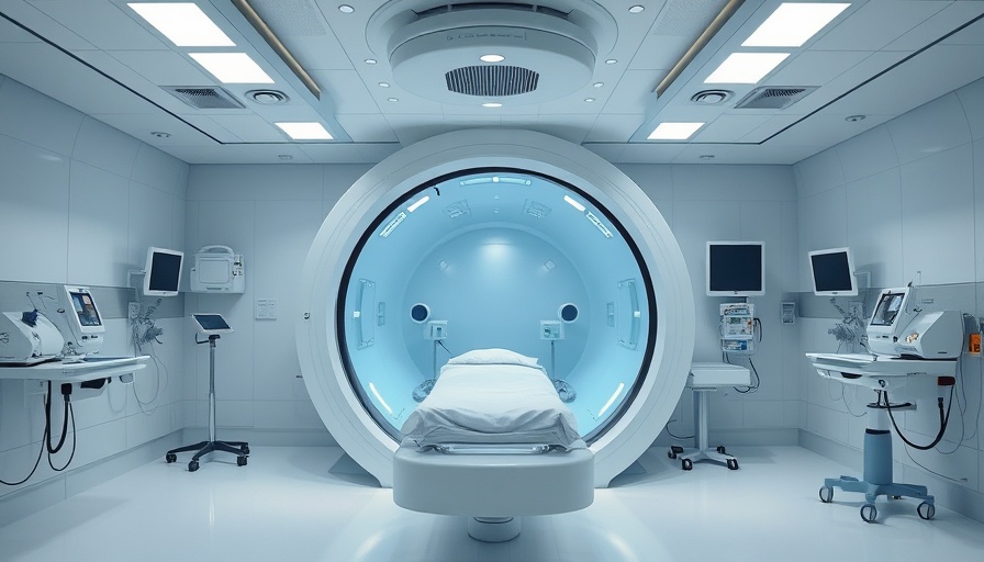 Hyperbaric chamber in hospital for cancer patient treatments.