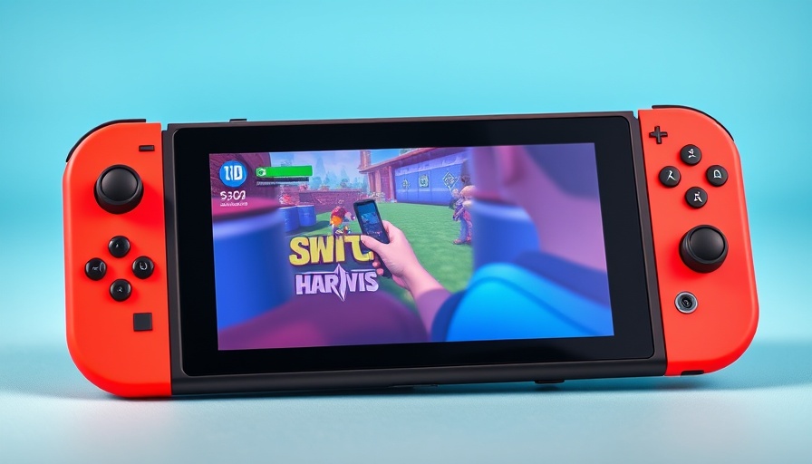 Nintendo Switch 2 consoles with a vibrant display.