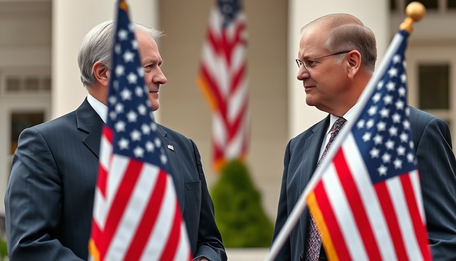 US Ukraine natural resources deal discussion outside a building with US flag.