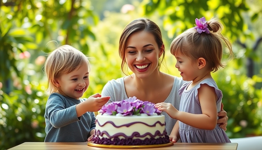 Mother and children enjoying dessert outdoors for Mother's Day Restaurant Deals 2025.