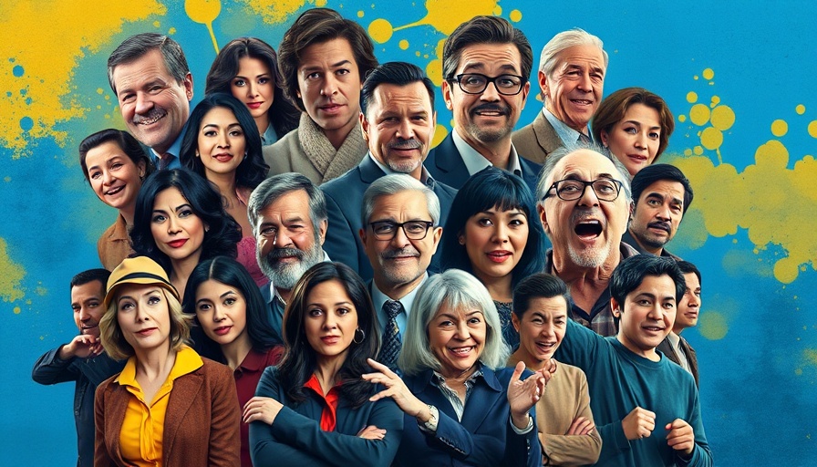 Collage of characters from best new shows 2025 in dynamic scenes.