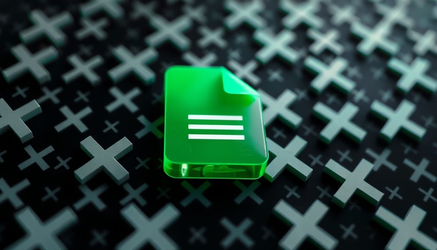 Google Sheets icon with abstract X pattern background.