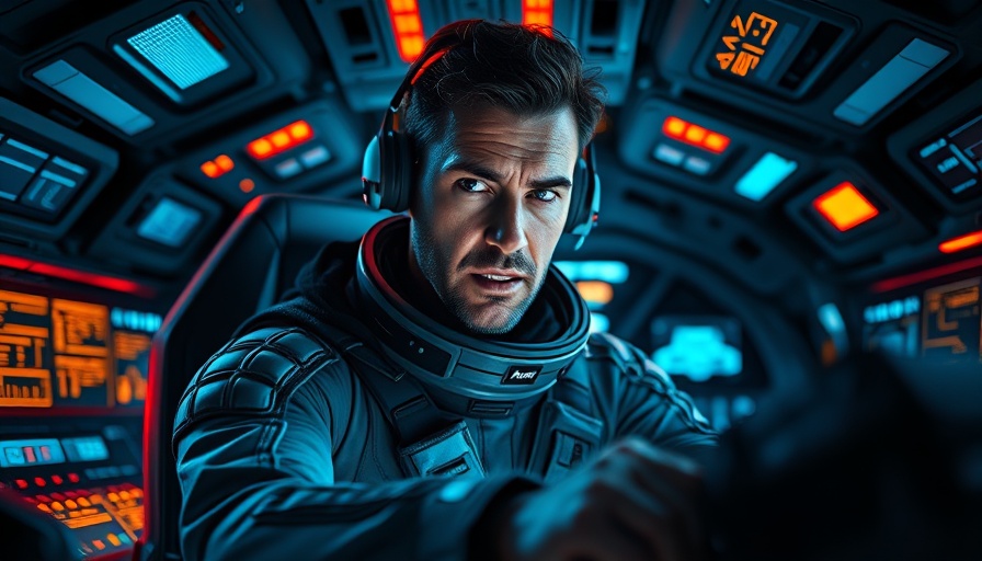 Andor season 3 news featuring intense space pilot in spacecraft.