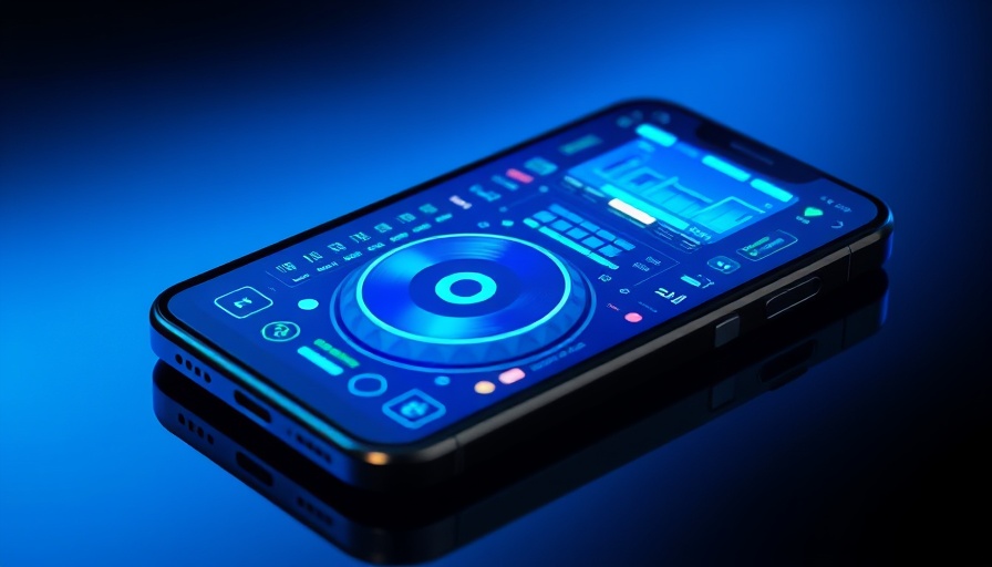 Futuristic Spotify AI DJ interface with glowing neon design.