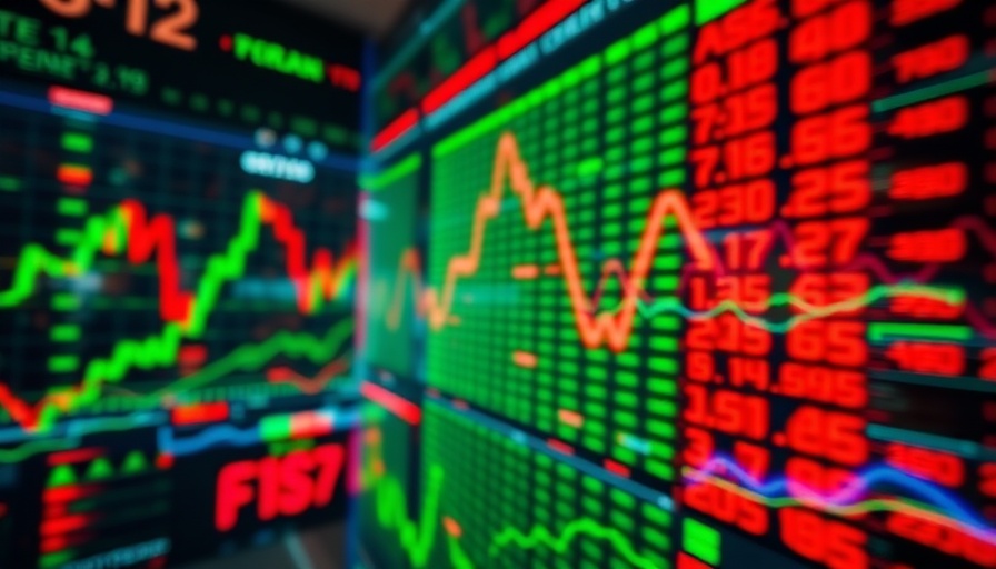 Dynamic stock market display representing small banks SPAC deals