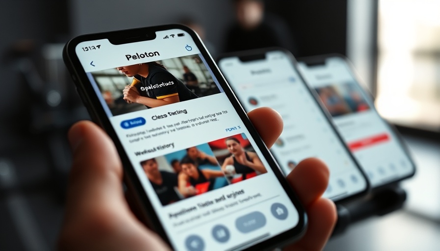 App interface displaying stacking Peloton classes feature.