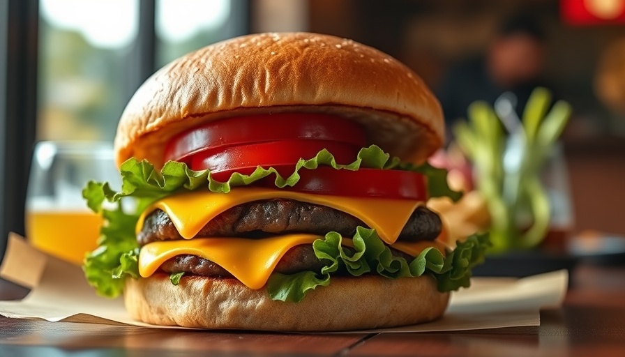 Tasty double cheeseburger for National Burger Day 2025 deals.