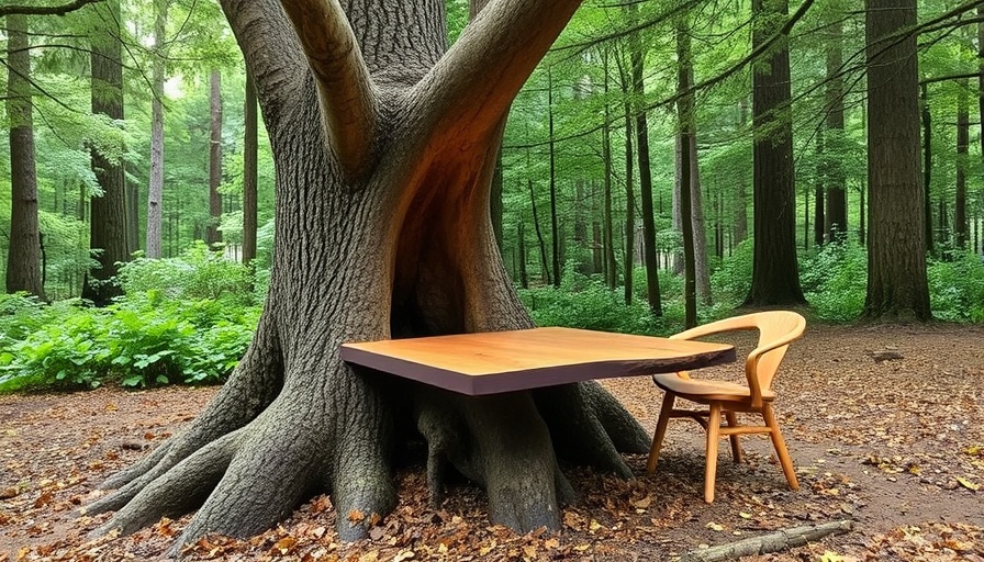 Earth to People binds timber furniture with tree sap