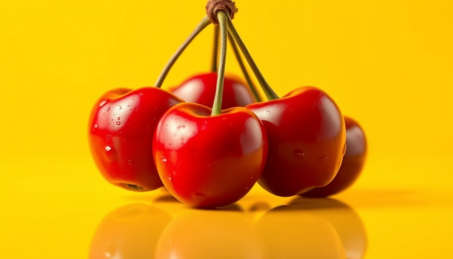 Two cherries on yellow background, related to how to have an anal orgasm.