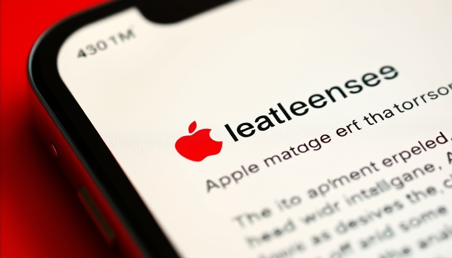 Apple Intelligence & Siri display highlighting AI features in smartphones.